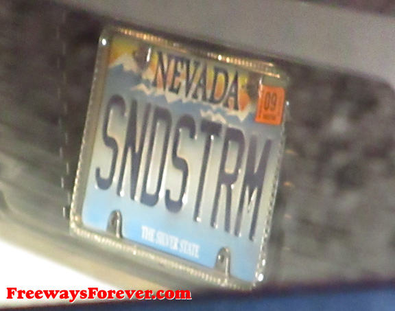 SNDSTRM Nevada vanity license plate