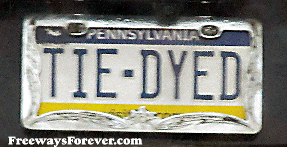 TIE-DYED Pennsylvania vanity license plate