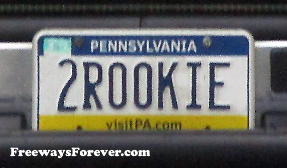 2ROOKIE Pennsylvania vanity license plate
