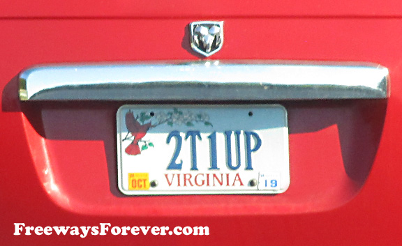 2T1UP Virginia vanity license plate
