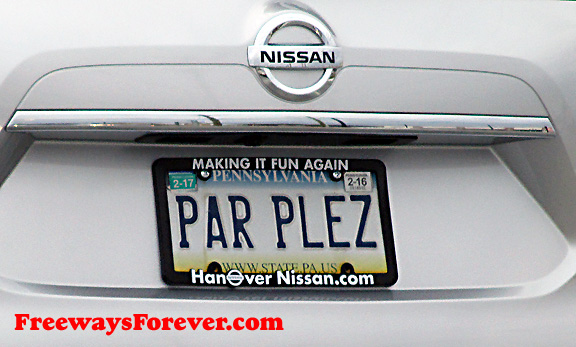 PAR PLEZ Pennsylvania vanity license plate