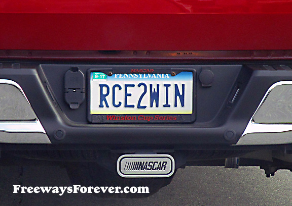 RCE2WIN Pennsylvania vanity license plate