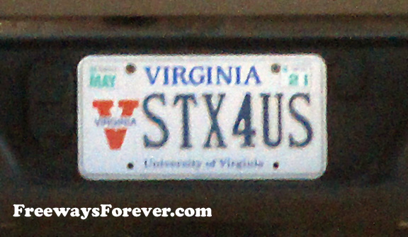 STX4US Virginia vanity license plate