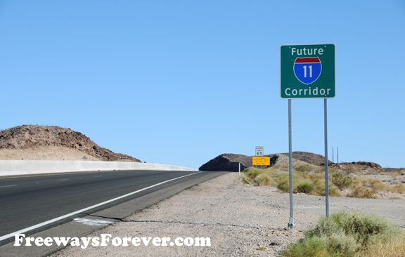 Future Interstate 11 Corridor sign