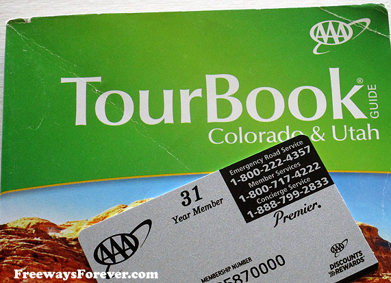 AAA Membership Card and Tourbook Guide