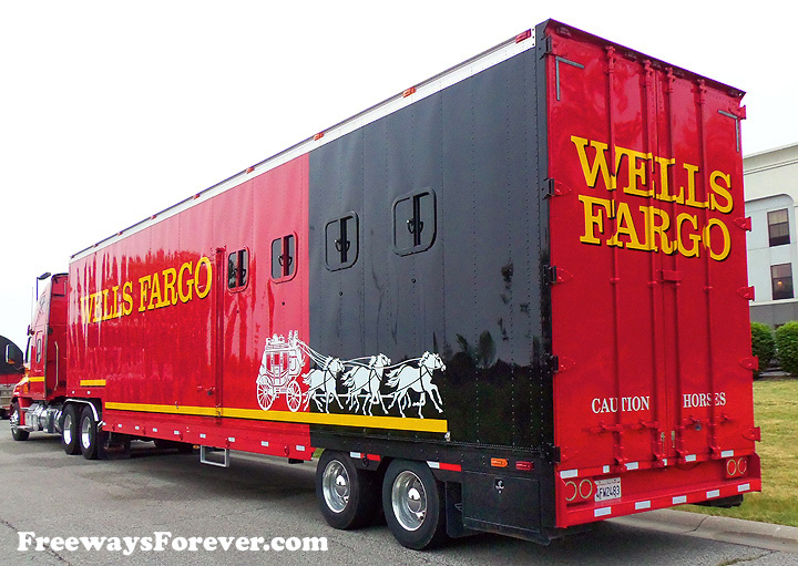 Freshly Painted Wells Fargo Horse Trailer